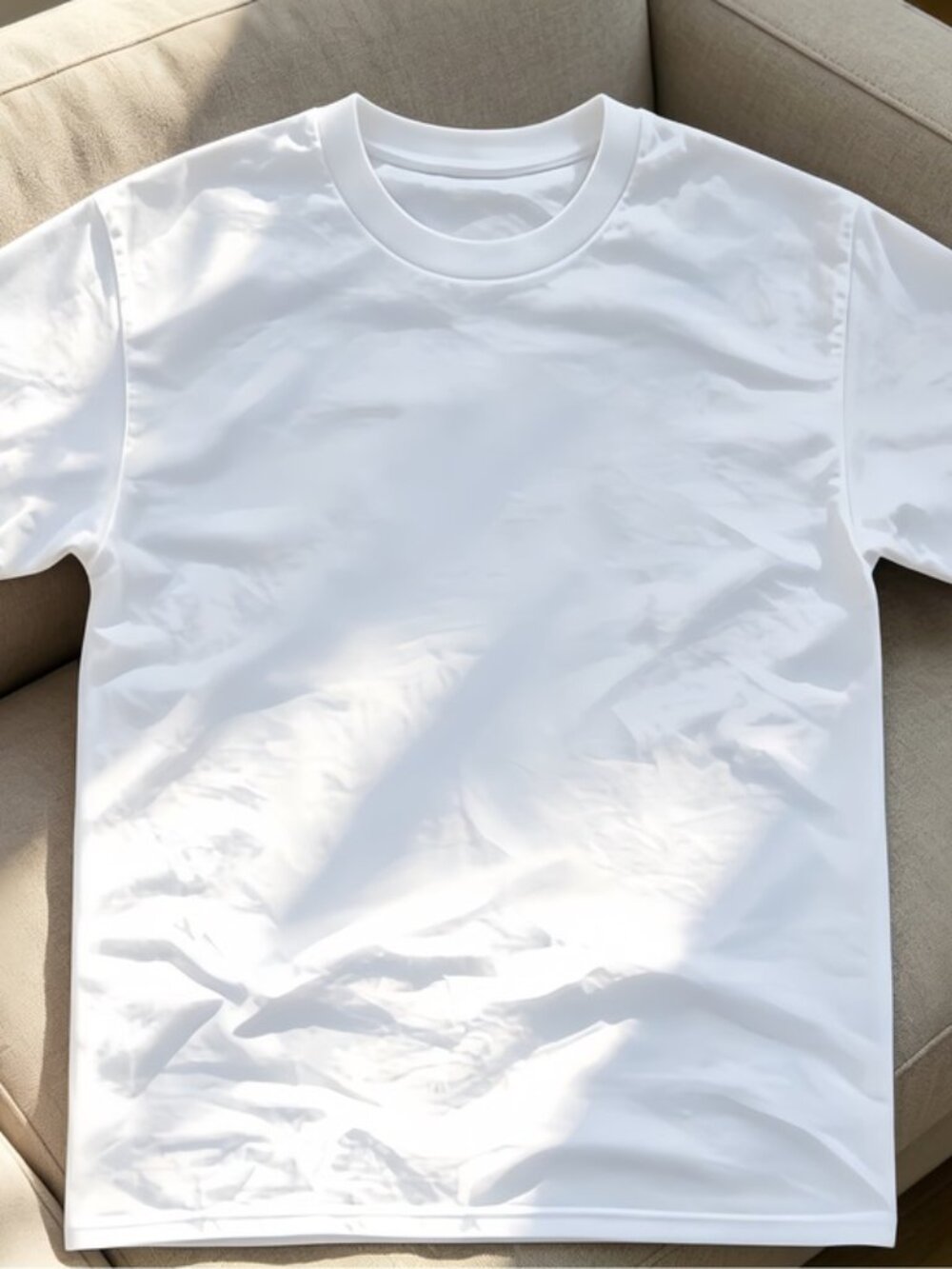 Retro aesthetics, hanging accessories,retro lifestyle, white universal T-shirt - Picture 3 of 4